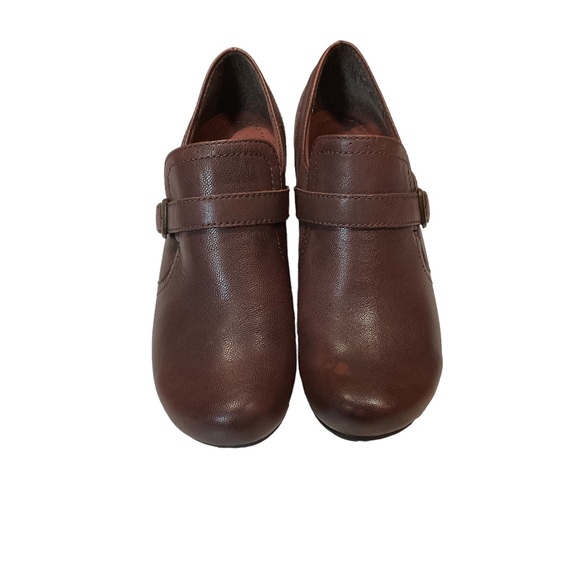 Bare Traps Women’s Hayden Brown Leather Slip on Booties/Clog Shoe. Size 11M - Picture 2 of 12